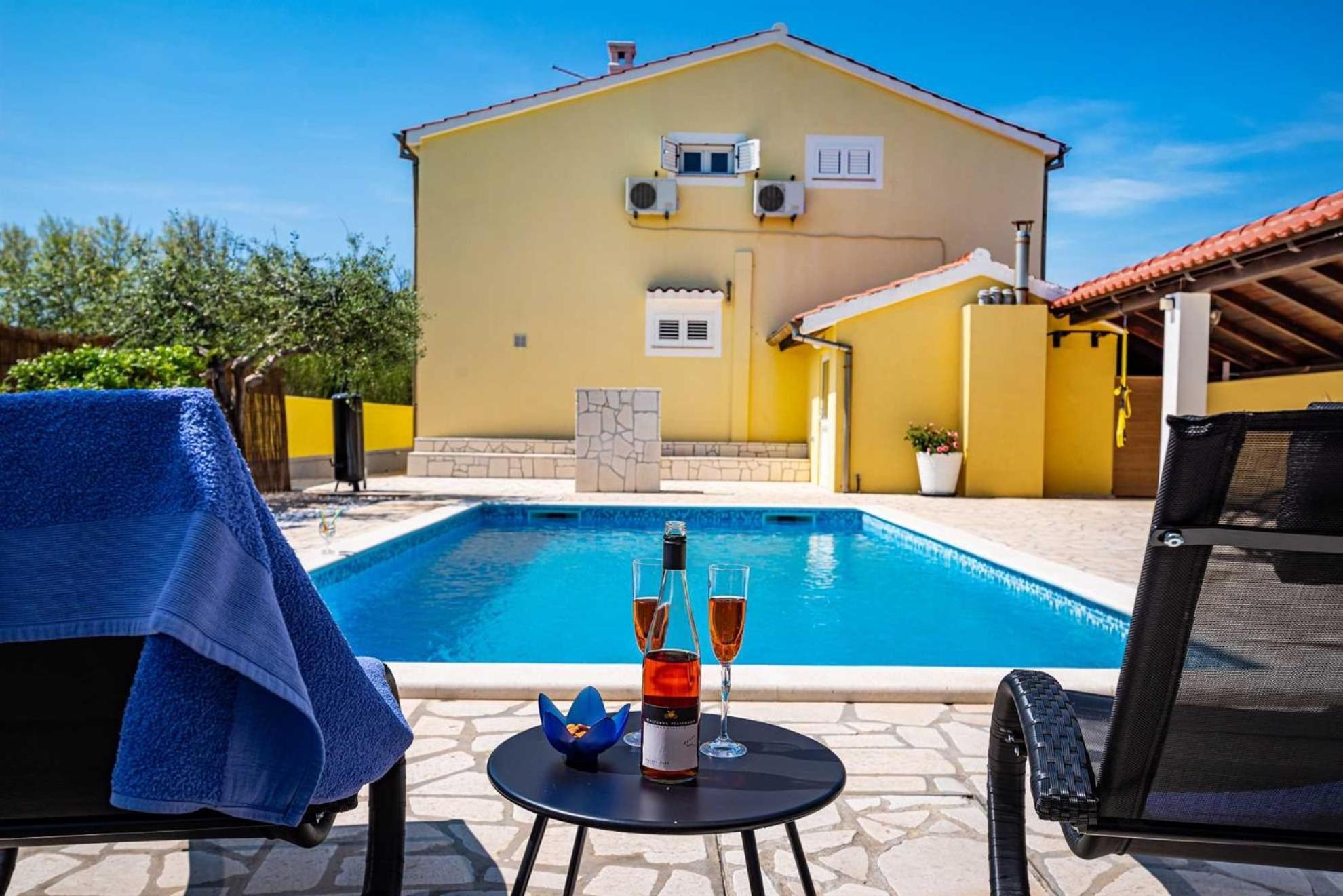 Apartment House Simoni With Pool, Zadar County Privlaka  Luaran gambar
